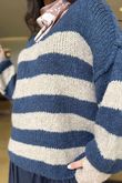 Big Softie Block Stripe Cobain Knit Denim
